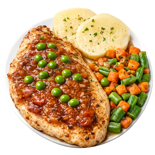 Estofado casero de pollo con vegetales 