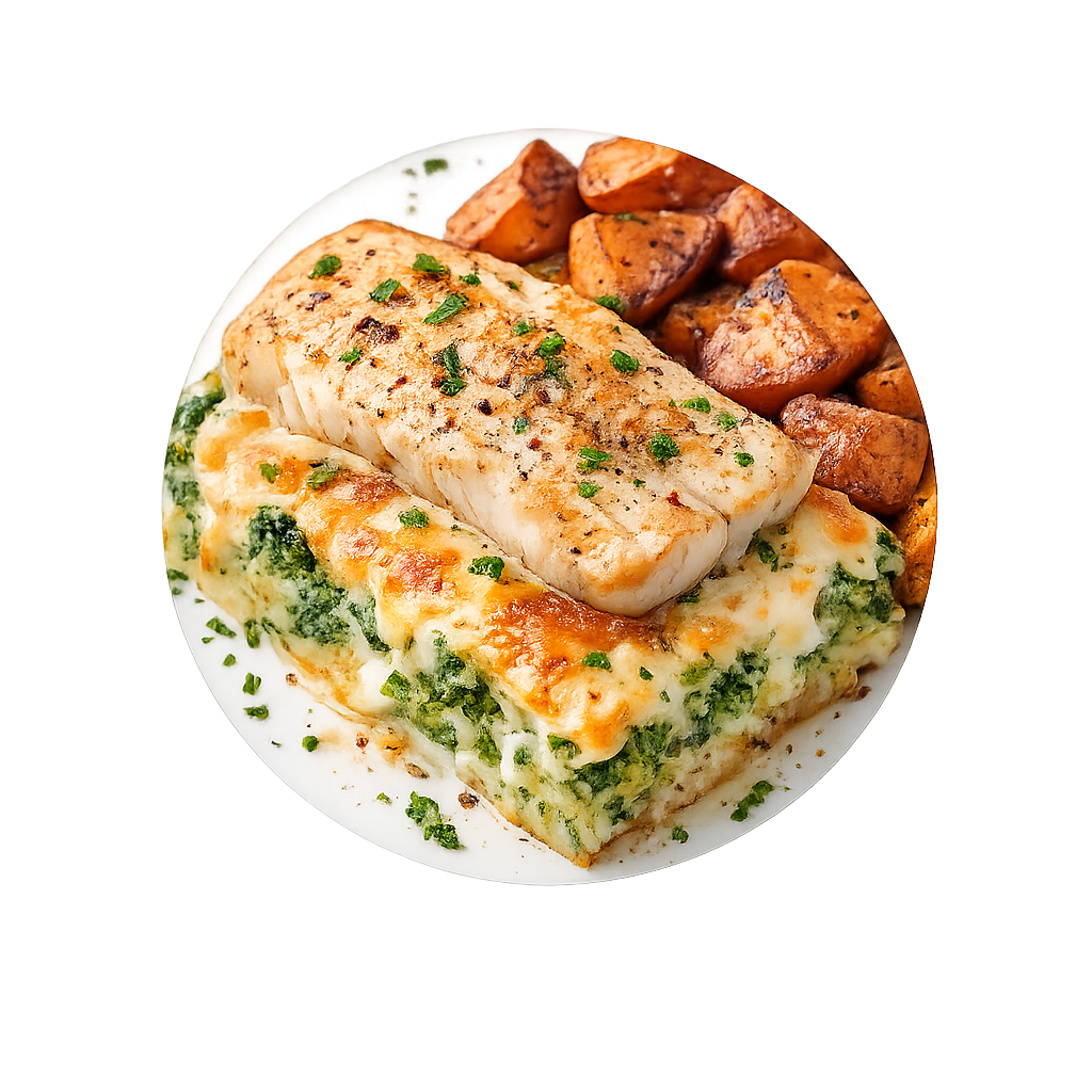 Gratinado creoso de brócoli con queso